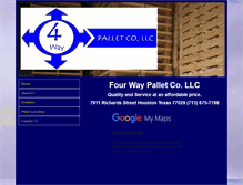 Tablet Screenshot of palletsinhouston.com